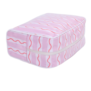 <span class=keywords><strong>Pochette</strong></span> Cosmetica a Righe per Viaggio, Borsa Trasparente Grande per Trucchi, <span class=keywords><strong>Pochette</strong></span> con Bordo Bianco MAHJ, <span class=keywords><strong>Organizer</strong></span> per Articoli da Toeletta - Product Image 6