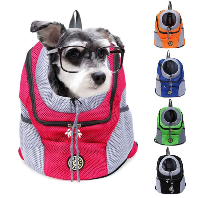 Double Shoulder Portable Front Pet Dog Travel Carrier Backpack Bag for Small Dogs