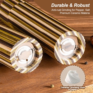 Moedor de Pimenta Fresca Comercial, Conjunto de Moedores de Sal e Pimenta Ecológicos Gregos, Moedor de Sal e Pimenta Vientiane - Product Image 5