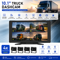 Grabadora DVR para Camiones de 4 Canales Confiable con Pantalla Táctil BSD MP5 y Grabación Continua