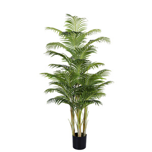 Gran oferta, <span class=keywords><strong>palmera</strong></span> artificial de 180cm para decorar el bonsái de girasol de cola suelta de <span class=keywords><strong>la</strong></span> tienda con maceta - Product Image 4