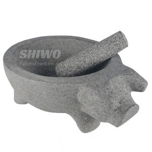 Mortero de cabeza de cerdo <span class=keywords><strong>Molcajete</strong></span> y Maja Guacamole Salsa Bowl,<span class=keywords><strong>Molcajete</strong></span> de Piedra Natural Volcanica, <span class=keywords><strong>Molcajete</strong></span> y <span class=keywords><strong>Tejolote</strong></span> - Product Image 5