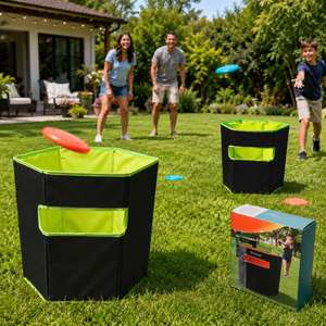 Jeu de lancer de disques volants OEM & ODM 2 en 1 avec paniers de récupération pliables pour l'extérieur, idéal pour les jeux en famille dans la cour et sur la pelouse - Product Image 4
