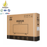 Boîte d'emballage pour téléviseur Xiangyu 75 pouces, grand carton ondulé robuste pour l'expédition, le déménagement et la vente en gros de téléviseurs LED LCD