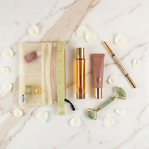 Bolsa de Maquillaje de Malla de Nailon con Cierre, Bolsa de Cosméticos para Artículos de Aseo, Organizador de Viaje Reutilizable, Logotipo Personalizado, Venta al Por Mayor - Product Image 3