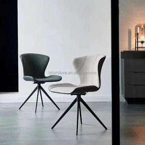 Sillas de Comedor Giratorias Modernas y Ergonómicas de Lujo, Muebles de Restaurante de Cuero Sintético Duradero de Alto Rendimiento - Product Image 6