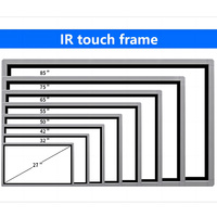 Kit de réparation d'écran tactile USB noir original neuf pour entreprises, infrarouge multi-touch 10-20 points, cadre intelligent, fonctionne sous Android
