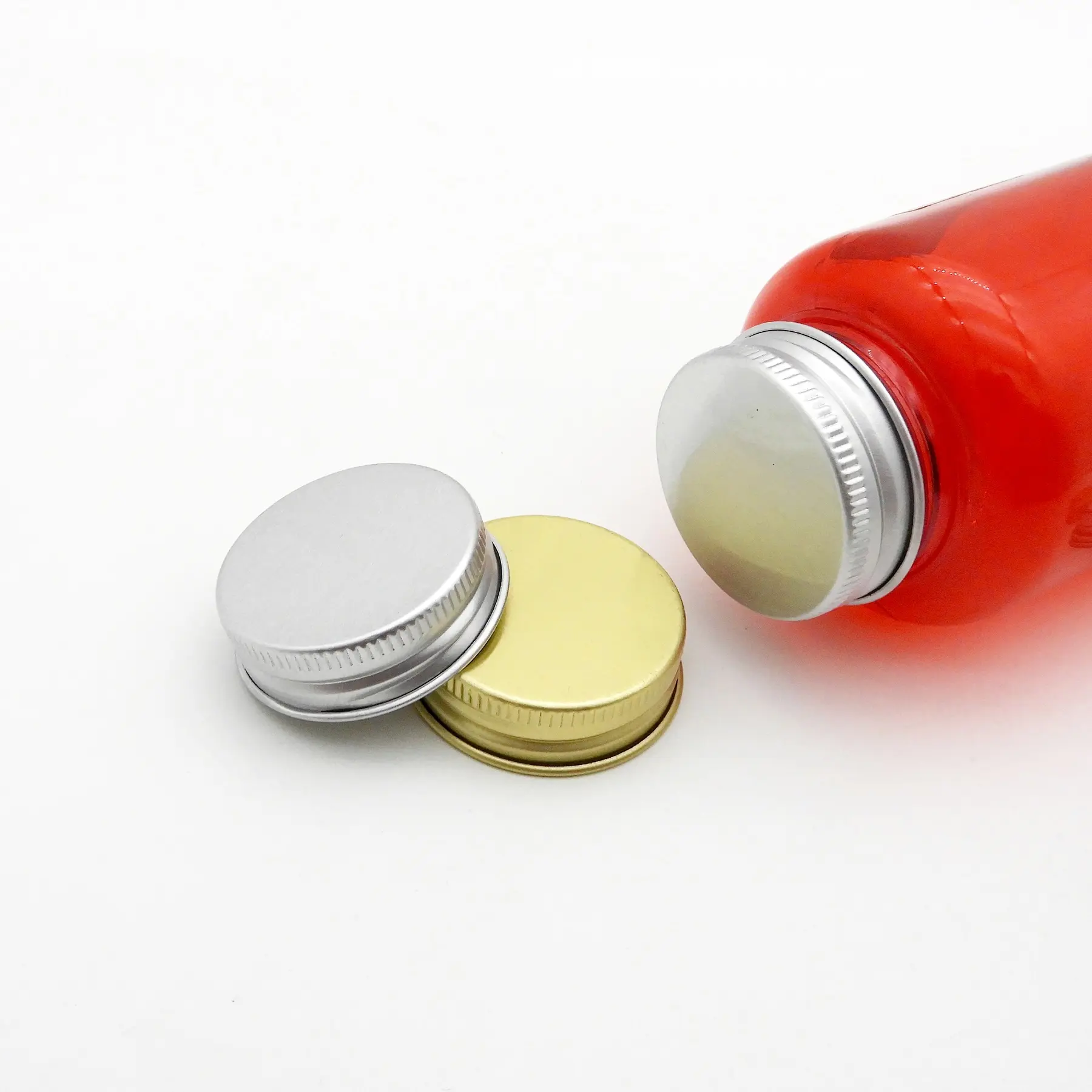 Logo personnalisé 38mm rouge argent doré bouchon à vis 38mm bouteille en métal couvercle à vis bouchon en aluminium