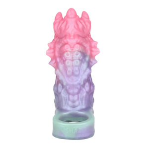 Consolador <span class=keywords><strong>de</strong></span> fantasía más allá <span class=keywords><strong>de</strong></span> <span class=keywords><strong>la</strong></span> <span class=keywords><strong>realidad</strong></span>, fino, elástico, bien envuelto, funda <span class=keywords><strong>de</strong></span> pene alienígena, juguete sexual para agrandar para hombre/pareja - Product Image 3