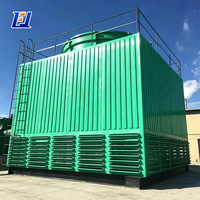 Tour de refroidissement à flux croisé carré en fibre de verre GFRP FRP pour les processus industriels HVAC AHBLD/HBLD-500
