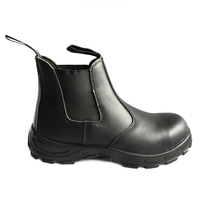 Bottes de travail minières industrielles imperméables résistantes à l'huile acides sans lacet bottes de sécurité à enfiler chaussures de sécurité à bout en acier sans lacet