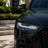 Ensemble de phares LED BK pour Audi A6 2012-2015, style RS, DRL dynamique, lentille de projecteur Bi LED, clignotant séquentiel, plug and play