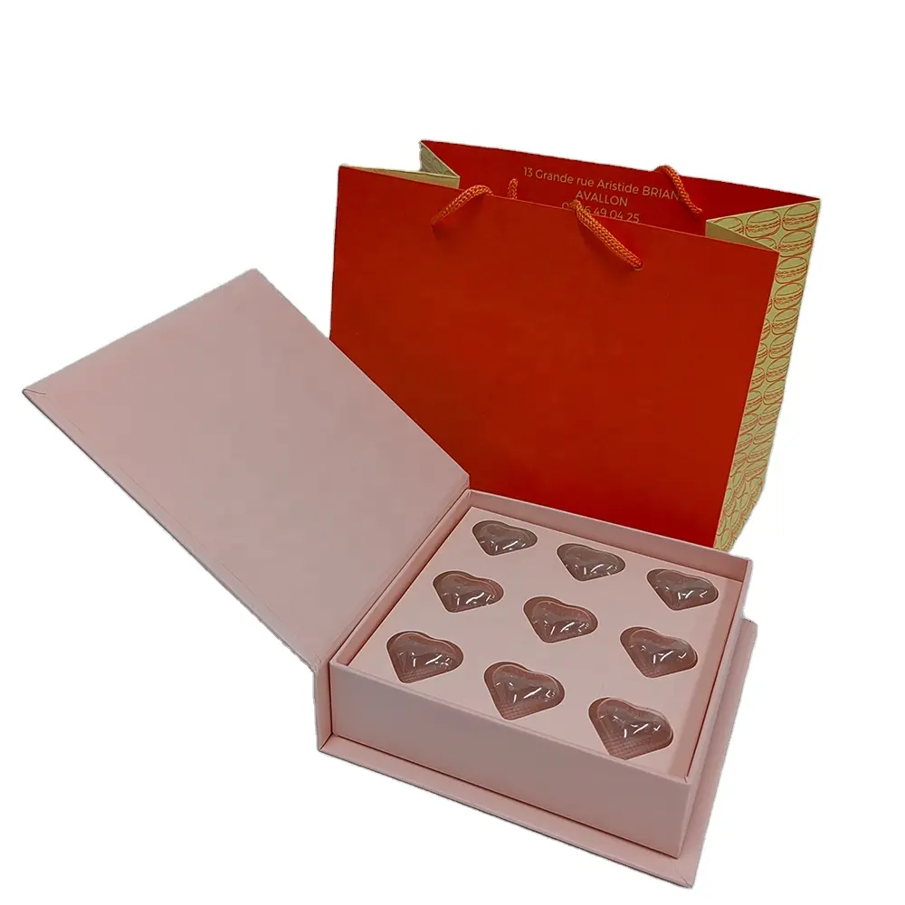 Custom logo new creative design sweet packaging custom printing luxury magnetic gift box chocolate box with dividers