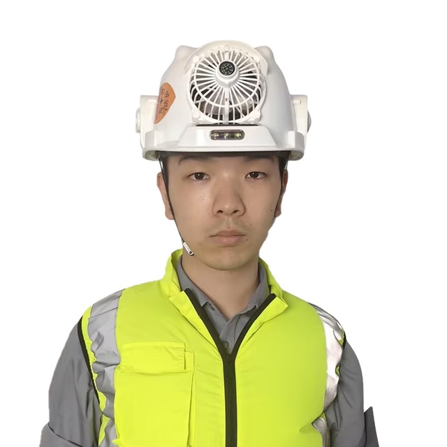 Customized Summer Worker Outdoor Work Hat Waterproof Air Conditioner Fan Hat