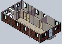 Maison conteneur extensible de 40 pieds : Villas élégantes offrant confort et commodité