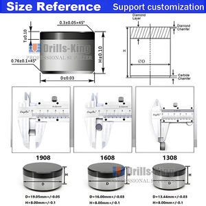 Fabricante Pdc Cutters 1304 Half Round Para Rock Drill Bits Em Stock Com Entrega Rápida - Product Image 4