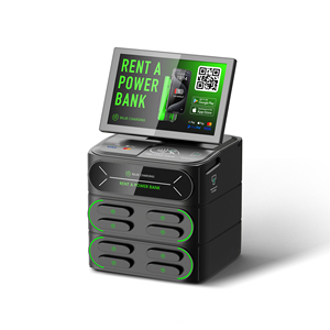 Station de recharge portable 8 emplacements avec écran intégré, lecteur de cartes POS, 6000 mAh, sortie 60 W, conception ignifuge, recharge de téléphones, distributeur automatique - Product Image 1