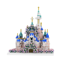 Nouvel Arrivage Kit de Modélisme en Plastique DIY de Difficulté Élevée, Scène d'Architecture Curieuse à Collectionner, Ensemble de Blocs de Construction Château de Jardin