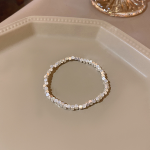 Light Luxury Small High-end Design Sense Lucky Broken Silver algunas dos bendiciones Brand Broken Silver Bracelet - Product Image 5