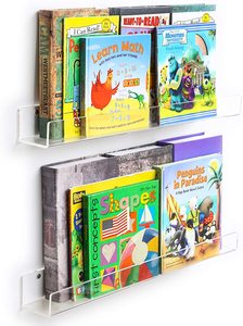 Estantes de pared flotantes <span class=keywords><strong>Funko</strong></span> <span class=keywords><strong>Pop</strong></span> Display Invisible Kids Book Shelf Picture Ledge Display Decor Estantes de pared de baño de plástico - Product Image 2