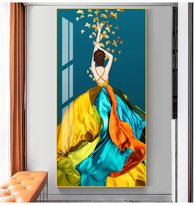 Modern Galleries and Salons Lobby Aisle <strong>Abstract</strong> 3d <strong>Women</strong> Decorative Wall <strong>Painting</strong> with Frame - Product Image 2