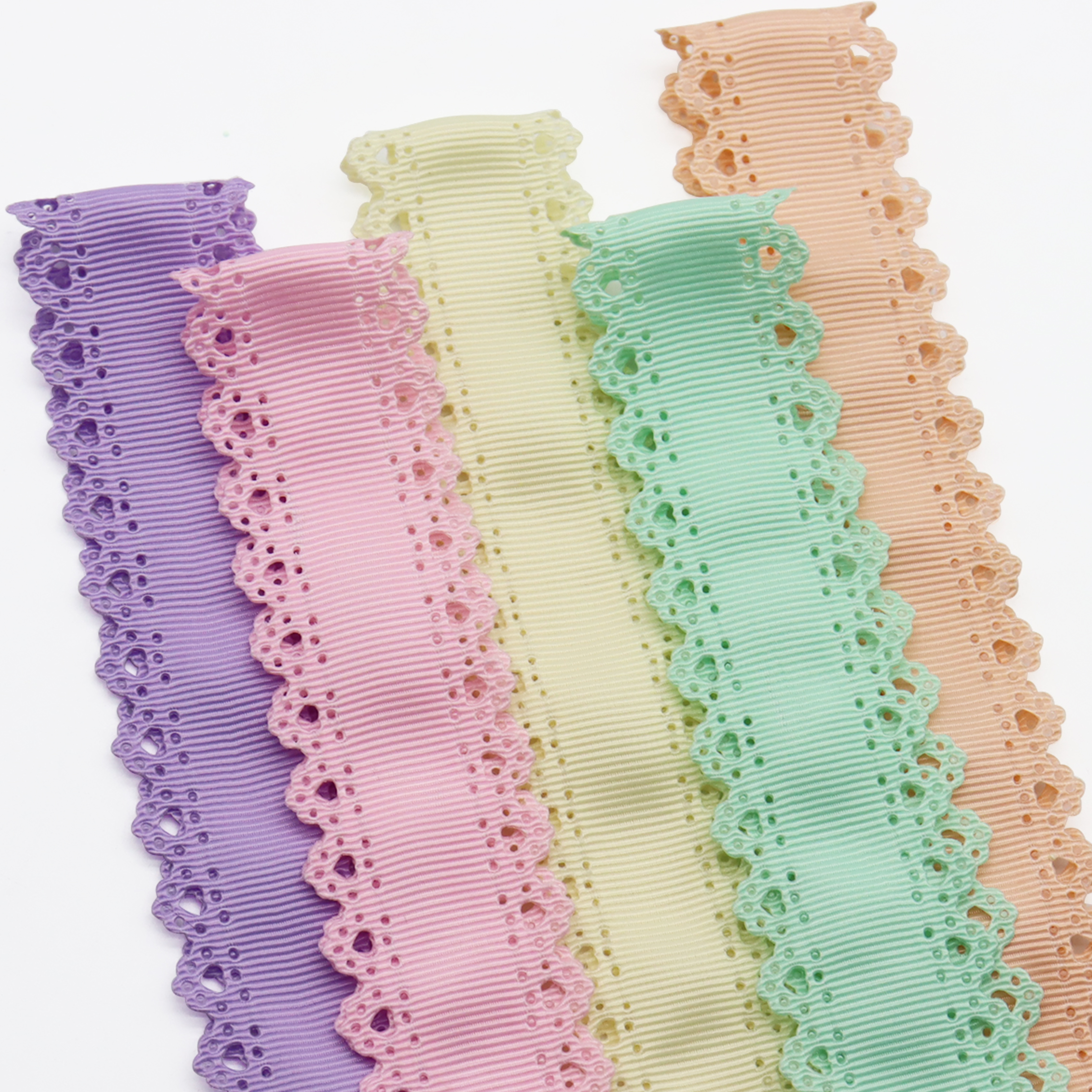 30 мм полое кружево Персиковое сердце жаккардовая корсажная лента для бантов для волос DIY ремесла аксессуары ручной работы