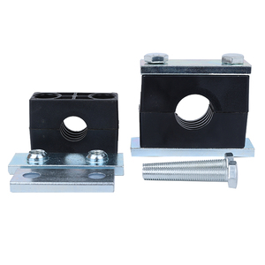 Colliers de <span class=keywords><strong>serrage</strong></span> télescopiques en <span class=keywords><strong>nylon</strong></span> usinés sur mesure à deux oreilles pour tubes et tuyaux en plastique avec finition zinguée pour applications à gros diamètres - Product Image 4