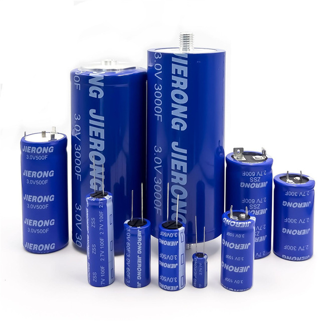 2.7v-3v 3000F Cylindrical Single-unit Supercapacitor for High-power Product Application