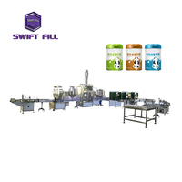 Ligne de production automatique de remplissage, de bouchage, d'étiquetage et d'emballage pour boissons, lait en poudre, protéines en poudre, yaourt en poudre