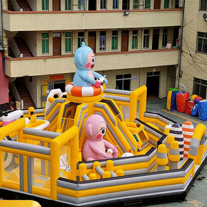 Château gonflable commercial en PVC avec toboggan aquatique et mur d'escalade <span class=keywords><strong>pour</strong></span> aire de jeux <span class=keywords><strong>pour</strong></span> enfants - Product Image 2