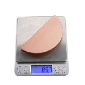 เฟอร์นิเจอร์แบบมือจับครึ่งมูนพร้อมมือจับลิ้นชักสำหรับตกแต่งตู้เสื้อผ้าทำจากโลหะผสมสังกะสีสีดำ - Product Image 4