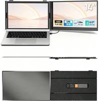 Dizüstü Bilgisayar Taşınabilir Monitör Ultra İnce 14 inç 1080P FHD Çift Ekran Monitör Genişletici Usb c Dizüstü Bilgisayarlar için Wins/Mac/Android/Linux/Chrome uyumlu