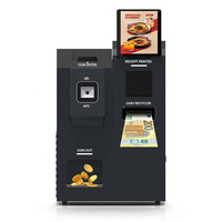 Machine de paiement automatique de petites coupures de billets et de pièces de monnaie, borne de commande libre-service pour restaurant
