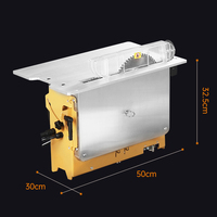Scie à table à double lame WT20 2600W avec système d'aspiration des poussières pour la fabrication de meubles et la découpe sur site