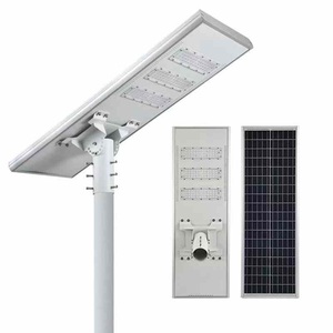 Lampadaire LED solaire extérieur tout-en-un certifié CE, 100W-400W, en plastique et aluminium, IP66, avec commande intelligente - Product Image 1