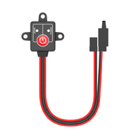 Interrupteur d'alimentation en plastique PS-103 pour voiture RC, approuvé CE/RoHS/FCC, étanche IPX4, courant maximal 14A, personnalisation ODM/OEM