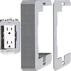 Espaciador de placa de pared de metal para cajas eléctricas Dispositivo de ajuste al ras Placas de nivelación Espaciadores Nivelador - Product Image 1