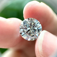Certificat GRA Vente en gros Pierres de Moissanite créées en laboratoire, 1 carat, non montées, 6,5 mm, clarté VVS1, excellente taille, finition polie, jeu de couleurs/effet de feu
