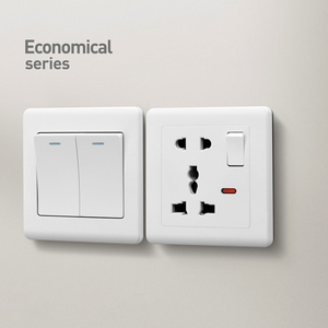 Phổ tiêu chuẩn chất lượng cao điều khiển ánh sáng Acrylic bảng điều khiển nhà điện tường chuyển đổi đôi cực 250V Max. New thiết kế - Product Image 3