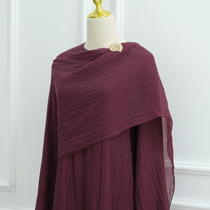 Nouvelle Abaya 2026 Tissu Plissé Robe Longue Élégante Style Châle Vêtements Islamiques pour Femmes Abaya de Dubaï Modeste Robe Musulmane - Product Image 6