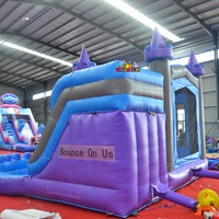 Château gonflable pour enfants avec toboggan, structure de jeux gonflable de qualité commerciale en PVC