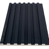 Panneau mural en composite bois-plastique rainuré WPC pour la décoration de chambre à coucher, directement du fabricant