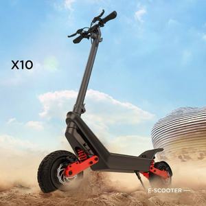 Trottinette <span class=keywords><strong>électrique</strong></span> tout-terrain X10 à double roue, autonomie de 100 km, pneus de 11 pouces, étanche, résistante aux chocs, légère, pliable, 40 km/h - Product Image 5