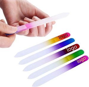 Professional Classic Eco-Friendly Czech Crystal Glass Double Sided Etched Surface <b>Files</b> Gradient Color for Acrylic Emery Boards - Product Image 1