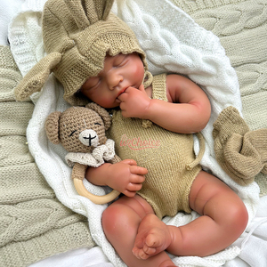 Zachte, stevige siliconen 20 inch LouLou reborn poppen, aanpassing van geslacht & haarstijl, rechtstreeks uit de fabriek, inspectie mogelijk - Product Image 2