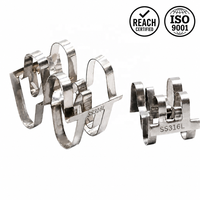 Ring Super Raschig SS304 316L 25mm 38mm 50mm 76mm dengan Tekanan Turun Rendah untuk Distilasi Industri dan Menara Penyerap VOC
