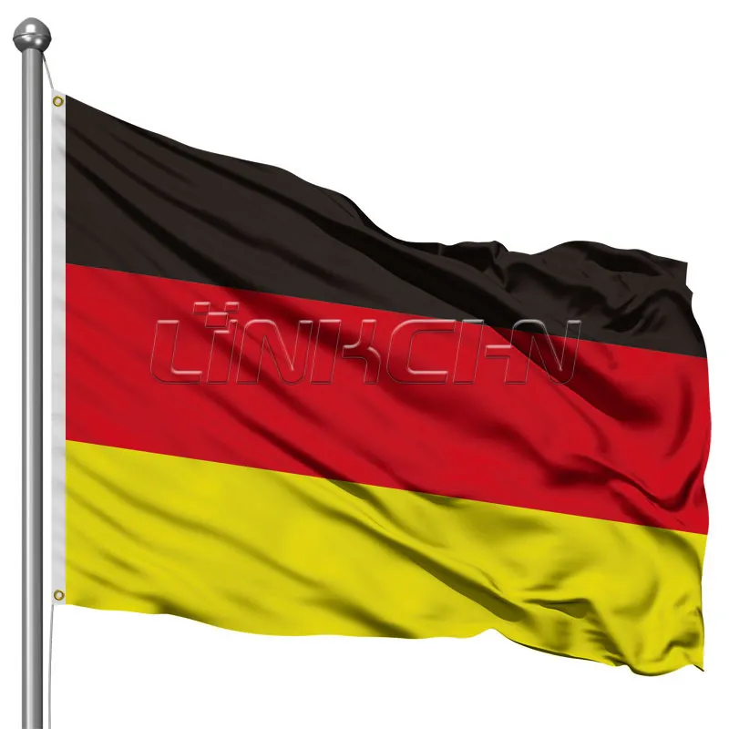 Wholesale Custom Country Flag 3x5ft Silk Screen Print Polyester Outdoor National Germany Flag