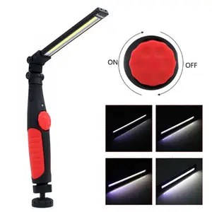 Outdoor Car Repair Inspection Lamp Magnetic USB Rechargeable Folding COB LED Slim Work Light