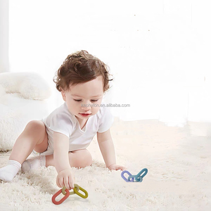 Chaîne de sécurité pour bébé en silicone sans BPA, jouet sensoriel à mâcher pour soulager la douleur des nourrissons - Product Image 6