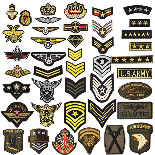 Usa Emblem Top Embroidered Applique Sewing Clothes Stickers Iron on Garment Accessories Badges Patches